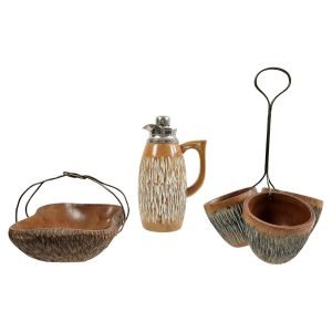 A Collection of Bowls and Thermos by Aldo Tura for Macabo
