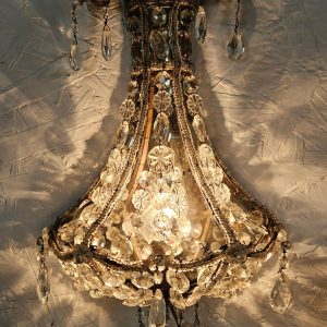A_Pair_of_Italian_Crystal_Wall_Sconces_1940_s (3) A Pair of Italian Crystal Wall Sconces 1940's
