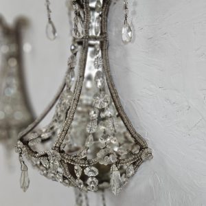 A_Pair_of_Italian_Crystal_Wall_Sconces_1940_s (5) A Pair of Italian Crystal Wall Sconces 1940's