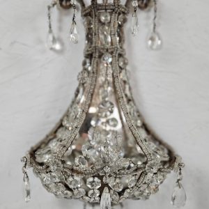 A_Pair_of_Italian_Crystal_Wall_Sconces_1940_s (7) A Pair of Italian Crystal Wall Sconces 1940's