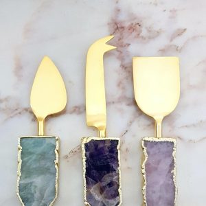 Agate_Cheese_Board_Knives_and_Coasters (1) Agate Cheese Board Knives and Coasters