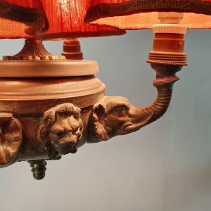 Antique Bronze Elephant Pendant France