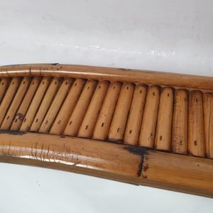 Arched Bamboo Mirror by Vivai del Sud Italy, 1960s