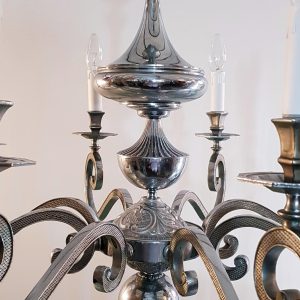 Baroque_Style_Silver_Chandelier_Made_in_Italy (2) Baroque Style Silver Chandelier Made in Italy, circa 1950