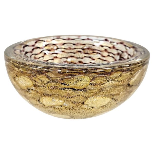 Barovier Toso Art Deco Glass Bowl Murano Italy
