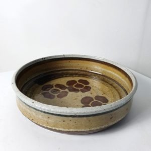 Boho Chic Ceramic Bowl by Drejargruppen for Rörstrand Sweden 1970's