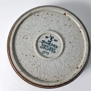 Boho Chic Ceramic Bowl by Drejargruppen for Rörstrand Sweden 1970's