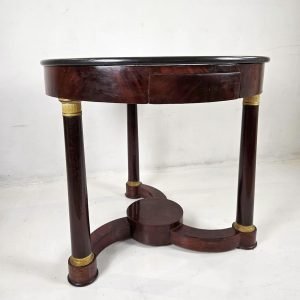 Empire_19th_Century_Round_Pedestal_Table_France (11) Empire 19th Century Round Pedestal Table France