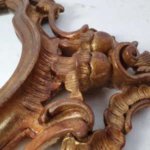 Italian Hand-Carved Gilded Rococo Mirror