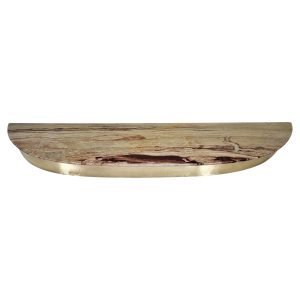 Italian Onyx and Brass Console Table, circa 1950