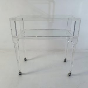 Italian Vintage Lucite Bar Cart