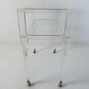 Italian Vintage Lucite Bar Cart