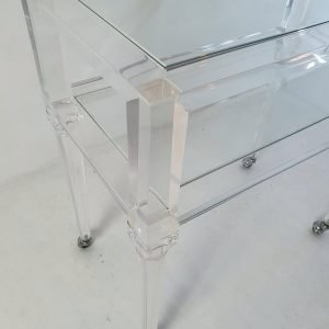 Italian Vintage Lucite Bar Cart