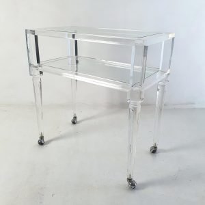Italian Vintage Lucite Bar Cart