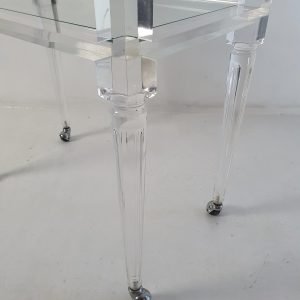 Italian Vintage Lucite Bar Cart