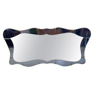 Large Mid-Century Wall Mirror Mirror, Italy