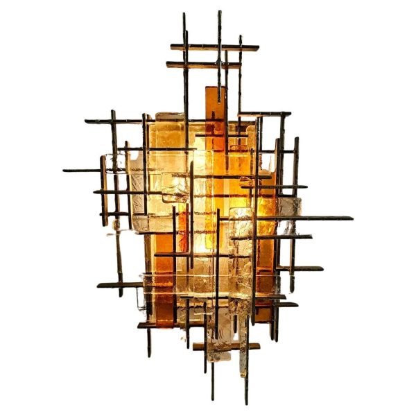 Large wall sconce by Albano Poli for Poliarte Italy