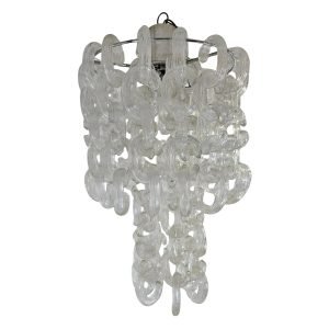 Mid-Century "Chain" Murano Chandelier by Fratelli Toso
