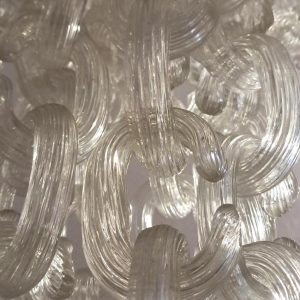 Mid-Century "Chain" Murano Chandelier by Fratelli Toso