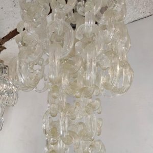 Mid-Century "Chain" Murano Chandelier by Fratelli Toso