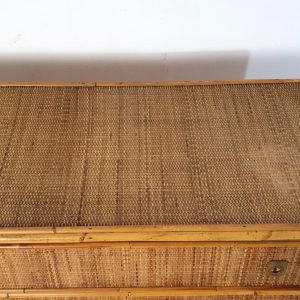 Mid Century Bamboo Dresser by Vivai del Sud, Italy