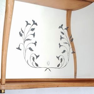 Mid_Century_Entrance_Console_Mirror_in_Ash,_Italy (4) Mid Century Entrance Console Mirror in Ash, Italy