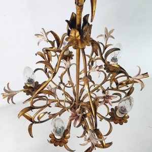 Mid Century Italian Tole Chandelier