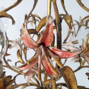 Mid Century Italian Tole Chandelier