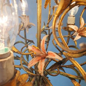 Mid Century Italian Tole Chandelier