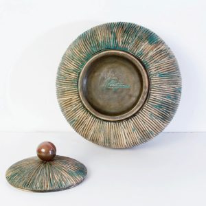 Mid Century Lidded Bowl by Ceramiche Batignani, Italy