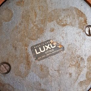 Mid Century Table Lamp in Oak by Luxus Sweden