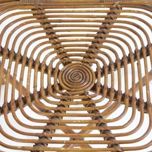 Midcentury Bamboo Table in the Style of Franco Albini, Italy