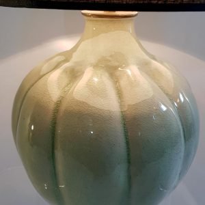 Midcentury Celadon Green Table Lamp Made in Italy