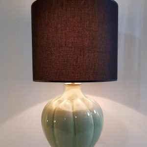 Midcentury Celadon Green Table Lamp Made in Italy