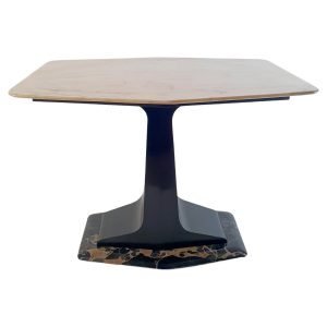 Midcentury Coffee Table with Marble Top and Base