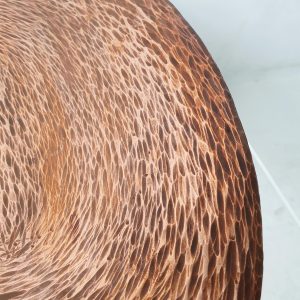 Midcentury Copper Fruit Bowl Italy