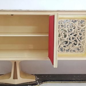 Midcentury_Italian_Credenza_with_Solid_Marbl (2) Midcentury Italian Credenza with Solid Marble Top and Base