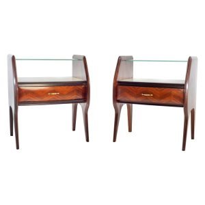 Midcentury Italian Nightstands in the manner of Vittorio Dassi