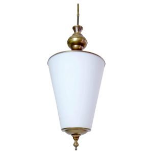 Midcentury Italian Opaline Pendant