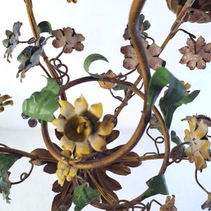 Midcentury_Italian_Tole_Chandelier (2) Midcentury Italian Tole Chandelier
