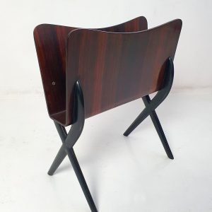 Midcentury Magazine Rack in the Manner of Ico Parisi, Italy