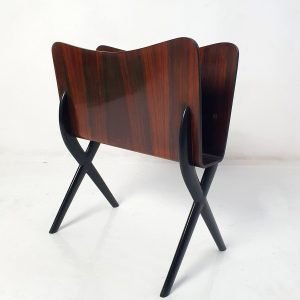 Midcentury Magazine Rack in the Manner of Ico Parisi, Italy
