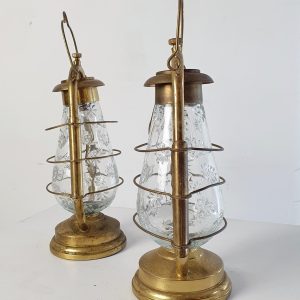 Pair_of_Electric_Mid-Century_Hurricane_Lanterns (7) Pair of Electric Mid-Century Hurricane Lanterns