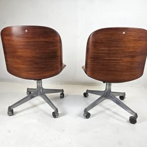 {Pair_of_Swivel_Desk_Chairs_Terni_by_ (1) Pair of Swivel Desk Chairs "Terni" by Ico Parisi for MIM Rome Italy