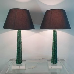 Pair_of_Table_Lamps_in_Malachite_and_Lucite (1) Pair of Table Lamps in Malachite and Lucite