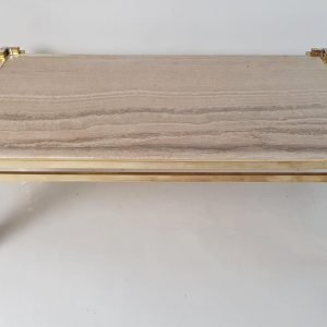 Romeo_Rega_Large_Brass_Coffee_Table_Model (1) Romeo Rega Large Brass Coffee Table Model 'Skyline' Italy, 1976