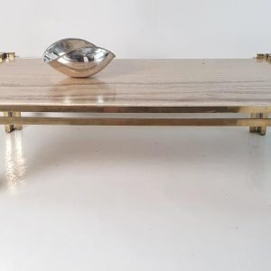 Romeo_Rega_Large_Brass_Coffee_Table_Model (5) Romeo Rega Large Brass Coffee Table Model 'Skyline' Italy, 1976