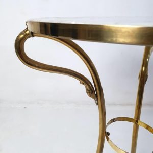 Round_Gueridon_Marble_and_Brass_Side_Table,_Italy (2) Round Gueridon Marble and Brass Side Table, Italy