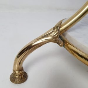 Round_Gueridon_Marble_and_Brass_Side_Table,_Italy (4) Round Gueridon Marble and Brass Side Table, Italy