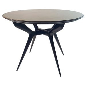 Round Midcentury Spider Leg Dining Table